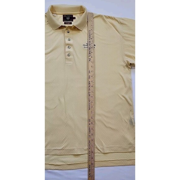 Grayhawk Golf Club Short Sleeve Polo Shirt Men's Large Yellow Byron T Nelson - Picture 9 of 11